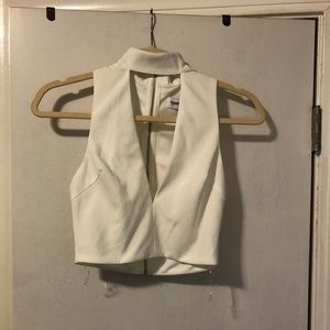 NWT white tiger mist crop top